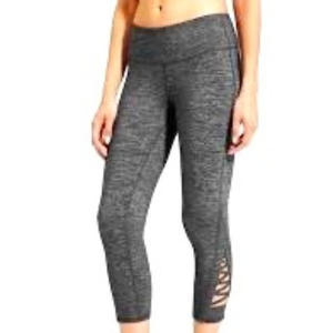 Athleta Quest Criss Cross Space Dye Capri XS EUC‎